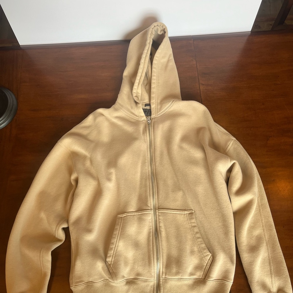 Abercrombie & Fitch Cream Oversized Hoodie
